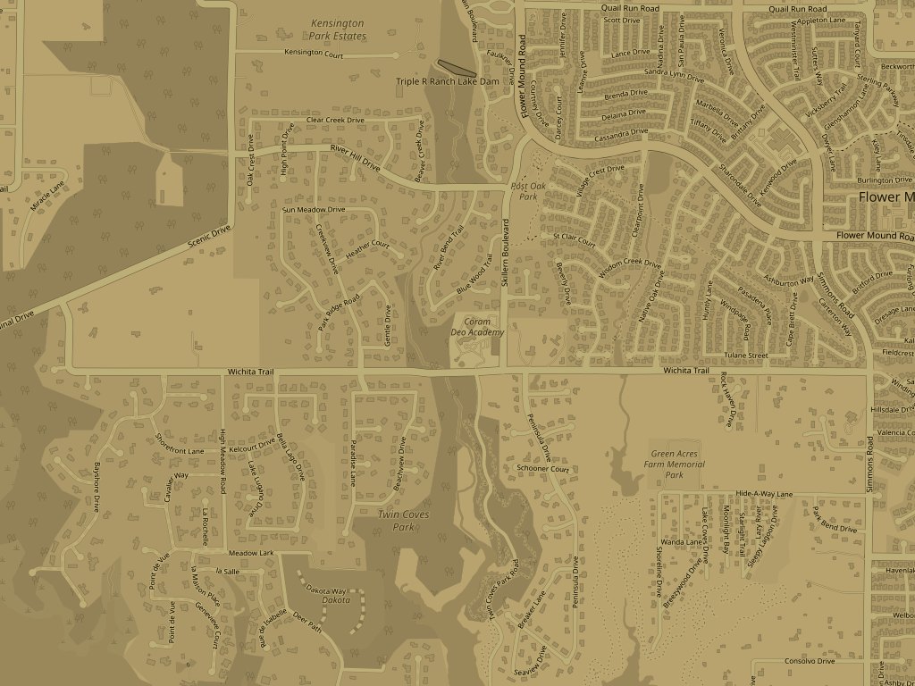 Trail map, locked until the reveal